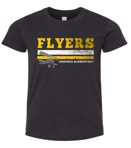 Flyers Distressed Plane Bella Tee