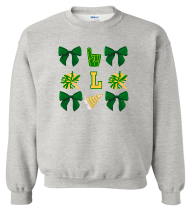 Flyers Croquette Green and Gold Sweatshirt/ Hoodie