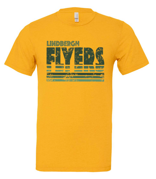 Lindbergh Flyers Distressed Lines Tee