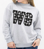 WG Plaid Mockneck