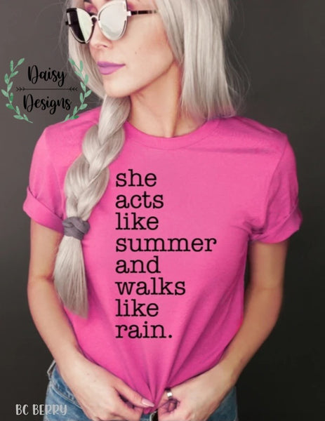 Acts Like Summer and Talks Like Rain - Adult